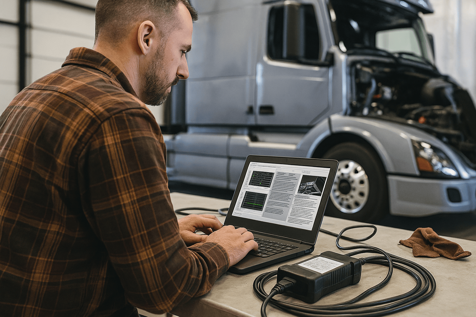 Diagnostics in Roadside Truck Repairs