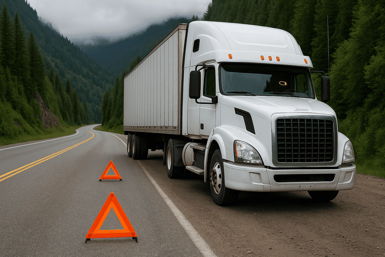 Semi Truck Breaks Down