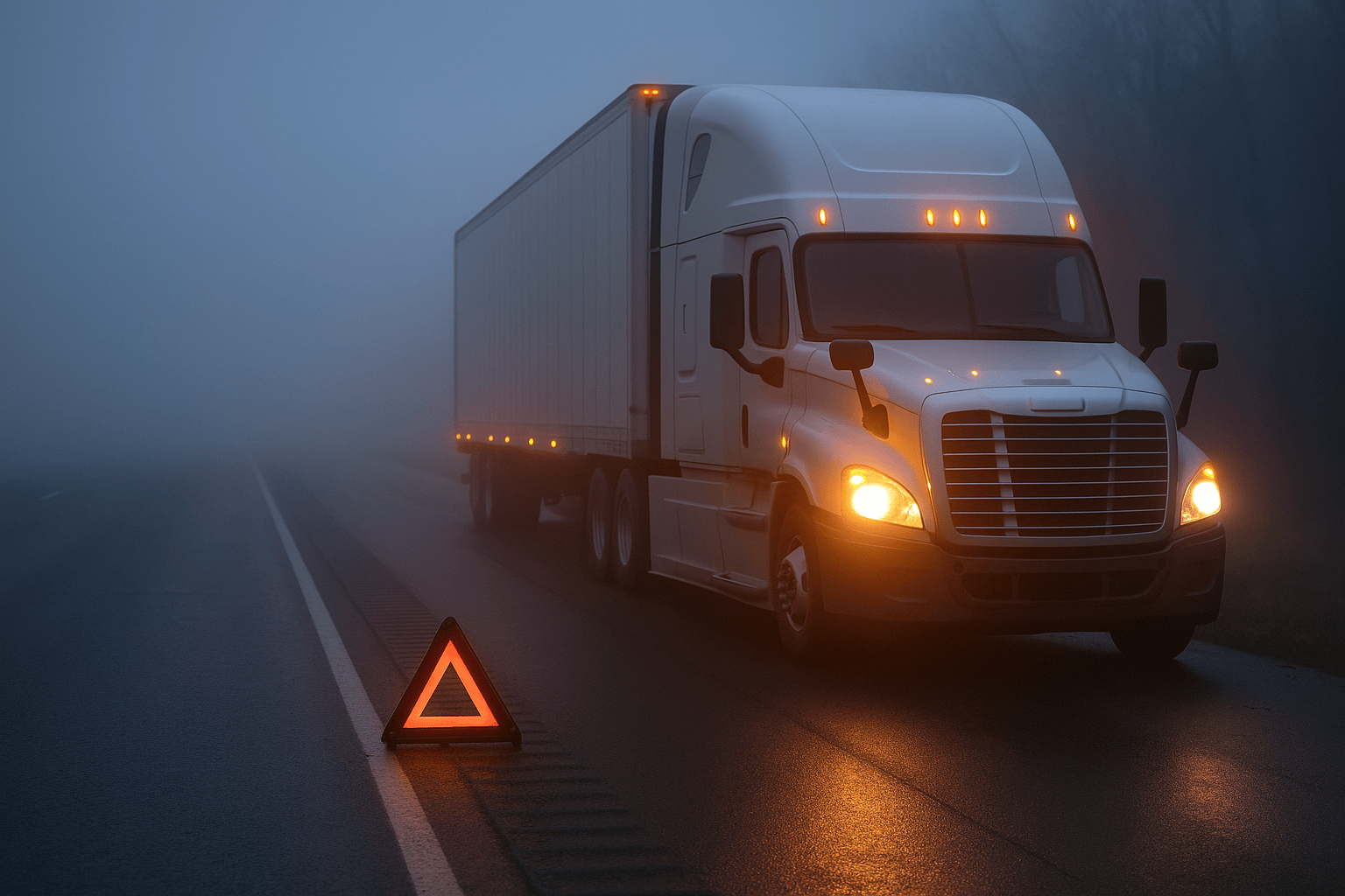 Low-Visibility Trucking Pullover Safety