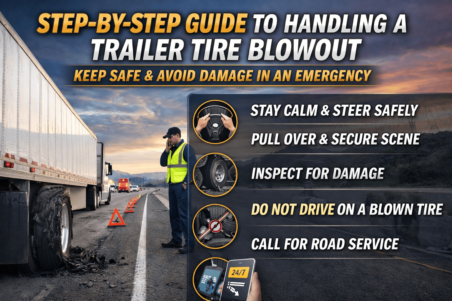 Handling a Trailer Tire Blowout