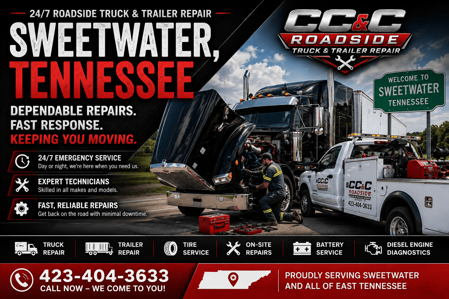 Mobile Roadside Truck Repair