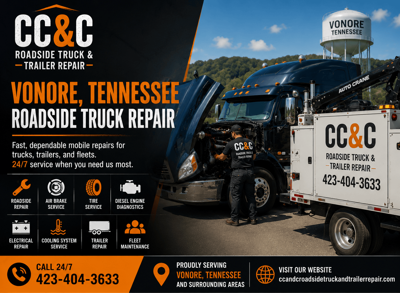 Roadside Truck Repair Vonore Tennessee