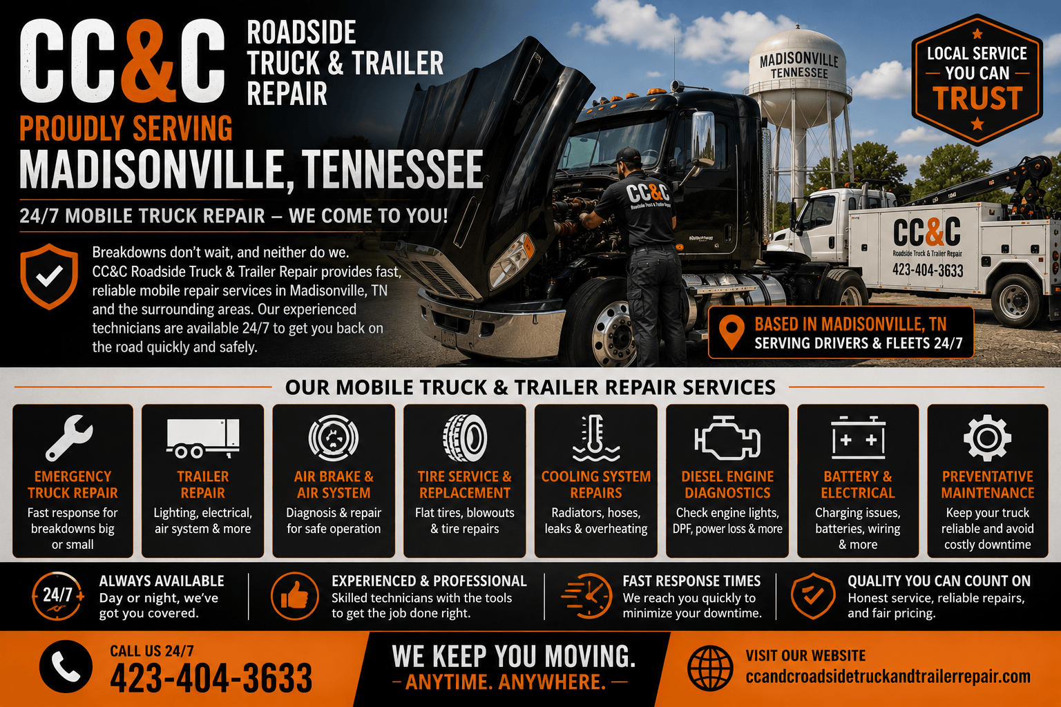 Roadside Truck Repair in Madisonville