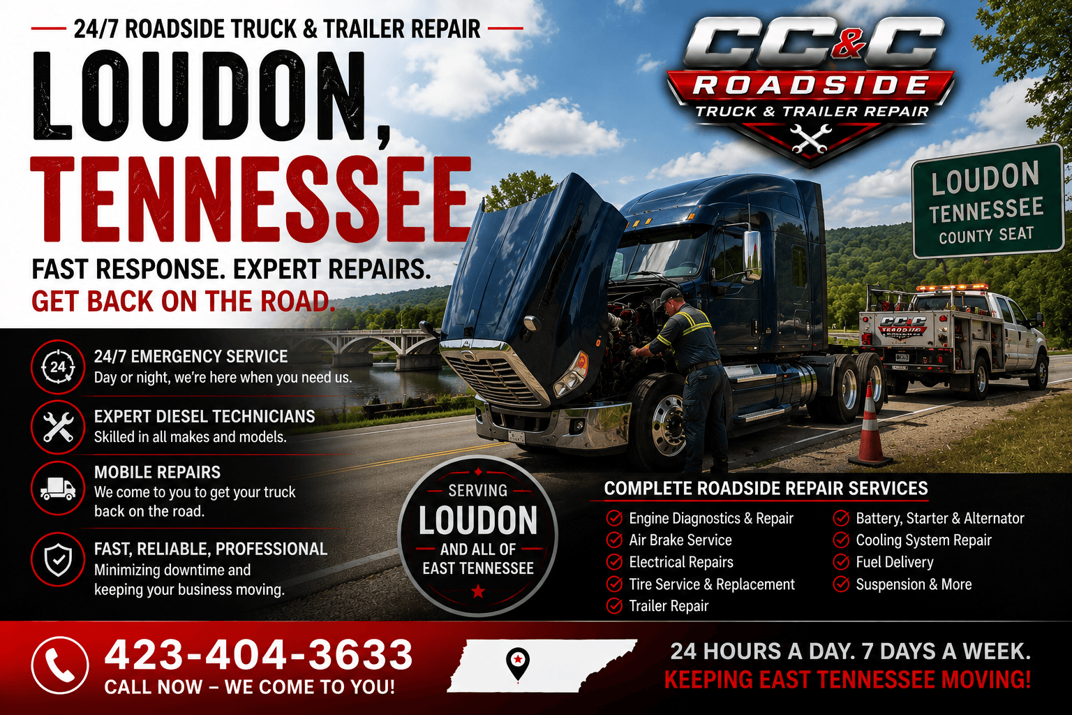 Loudon Tennessee Roadside Truck Repair
