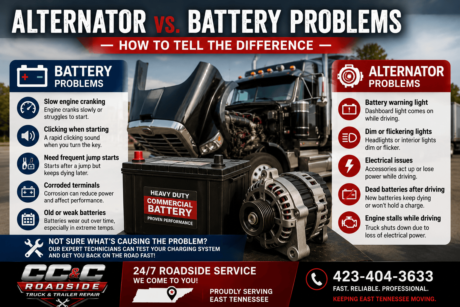Truck Alternator vs. Battery Problems